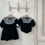 【66-90cm】ロンパース ベビー レース プリンセス - 画像 (4)