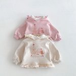 【80-130cm】トップス 女の子 帽子付き クマプリント - 画像 (6)