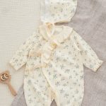 【59-80cm】ロンパース ベビー フラワー柄 柔らか - 画像 (5)