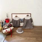 【66-90cm】ロンパース ベビー レトロ レース襟 花柄 - 画像 (6)