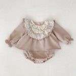 【66-90cm】ロンパース ベビー フリル襟 長袖 ワンピース風 - 画像 (17)