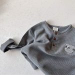 【80-130cm】スウェット 男の子 ワッフル 刺繍クルーネック - 画像 (12)