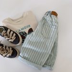 【80-120cm】パンツ キッズ レトロ デニム ストレート - 画像 (7)