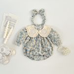【66-90cm】ロンパース ベビー 花柄 プリンセス - 画像 (3)