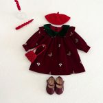 【100-130cm】ワンピース 女の子 バタフライ 刺繡 - 画像 (4)