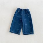 【80-130cm】パンツ 女の子 リボン付き デニム ストレート - 画像 (15)