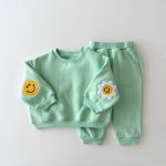 【73-110cm】セットアップ キッズ 刺繍 サンフラワー - 画像 (3)