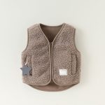 【80-110cm】ベスト キッズ 暖かい もこもこ - 画像 (5)