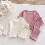 【73-100cm】セットアップ ベビー ハート リブ - 画像 (8)