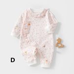 【59-90cm】ロンパース ベビー 柔らか フラワー - 画像 (10)