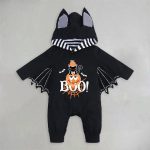 【60-100cm】オールインワン ベビー ハロウィン カートゥーン柄 フード付け - 画像 (3)