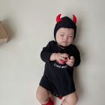 【66-90cm】ロンパース ベビー ハロウィン キュート デーモン - 画像 (10)