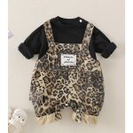 【66-100cm】セットアップ ベビー ヒョウ柄 カジュアル - 画像 (4)