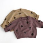 【80-130cm】セーター キッズ 木柄 ニット - 画像 (3)