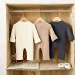 【66-90cm】ロンパース ベビー 暖かい 無地 - 画像 (7)