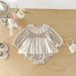 【66-90cm】ロンパース ベビー フリル プリンセス - 画像 (9)