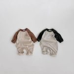 【66-90cm】ロンパース ベビー カラーバリ 切り替え - 画像 (5)
