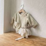 【66-90cm】ロンパース ベビー もこもこ ポケット付き - 画像 (5)