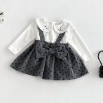 【66-90cm】セットアップ ベビー ドット リボン かわいい - 画像 (2)