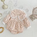 【66-90cm】ロンパース ベビー 可愛い 花柄 - 画像 (7)