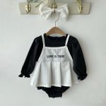 【66-90cm】ロンパース ベビー レイヤード おしゃれ - 画像 (4)