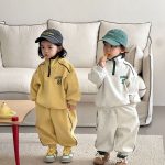 【80-150cm】セットアップ キッズ カジュアル ゆったり - 画像 (3)