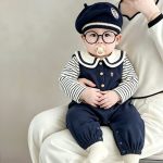 【73-100cm】オールインワン ベビー セーラー かわいい - 画像 (5)