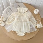 【66-90cm】ロンパース ベビー レース プリンセス - 画像 (3)