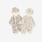 【66-90cm】オールインワン&帽子 ベビー ヒョウ柄 かわいい - 画像 (5)
