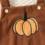 【70-100cm】ロンパース ベビー サロペット ハロウィーン コーデュロイ 刺繍 - 画像 (9)