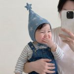 【GOODS】とんがり帽子 ベビー ナチュラル デニム素材