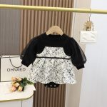 【66-90cm】ロンパース ベビー 花柄 メッシュ - 画像 (5)