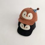 【GOODS】キャップ ベビー ペンギンモチーフ 韓国風 防風 お出かけ - 画像 (6)