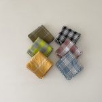 【GOODS】ヘッドスカーフ ベビー チェック柄 かわいい 男女兼用 オールシーズン - 画像 (9)