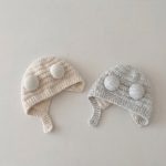 【GOODS】ニット帽 ベビー 耳あて付き 韓国風 防寒 あったか 保温 - 画像 (4)