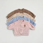 【73-100cm】アウター ベビー クマ柄 暖かい