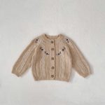 【66-100cm】ロンパースorロンパース ベビー 刺繍 透かし編み - 画像 (17)
