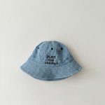 【GOODS】 デニムバケットハット ベビー 英字プリント 薄手 日よけ - 画像 (7)