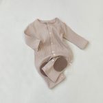 【66-90cm】ロンパース ベビー ナチュラル リブ 韓国風 - 画像 (11)