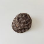 【GOODS】ベレー帽 ベビー レトロ チェック柄 クラシック - 画像 (12)