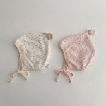【GOODS】帽子 ボンネット ベビー 小花柄 ナチュラル - 画像 (3)