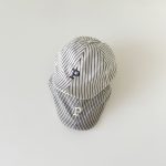 【GOODS】ベレー帽 ベビー ボーダー柄 英字刺繍 男女兼用 韓国風 - 画像 (9)