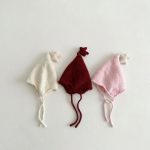【GOODS】ニット帽 ベビー 耳あて付き 星モチーフ あったか かわいい - 画像 (3)