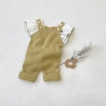 【66-90cm】サロペット ベビー ニット 無地 - 画像 (5)