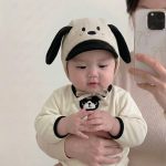 【GOODS】帽子 ベビー 韓国風 小犬モチーフ 耳あて付き 防寒 - 画像 (3)