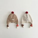 【GOODS】ニット帽 ベビー 耳あて付き キュート 防寒 保温 防風 あったか - 画像 (5)