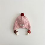 【GOODS】ニット帽 ベビー 耳あて付き キュート 防寒 保温 防風 あったか - 画像 (10)