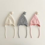 【GOODS】ニット帽 ベビー 耳あて付き 星モチーフ あったか かわいい - 画像 (4)