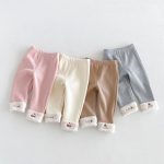 【80-130cm】レギンス 女の子 オルレフリース 折り返し