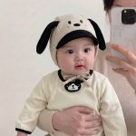 【GOODS】帽子 ベビー 韓国風 小犬モチーフ 耳あて付き 防寒 - 画像 (4)